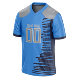 Custom Team Design Blue & Navy Blue Colors Design Sports Football Jersey FT00TT102018