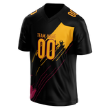Custom Team Design Black & Yellow Colors Design Sports Football Jersey FT00WC010112