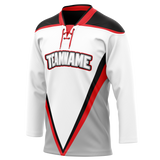 Custom Team Design White & Gray Colors Design Sports Hockey Jersey HK00TML090203
