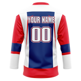 Custom Team Design White & Red Colors Design Sports Hockey Jersey HK00BB040209