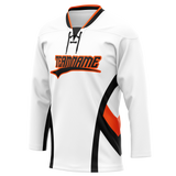 Custom Team Design White & Black Colors Design Sports Hockey Jersey HK00CH090201