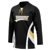 Custom Team Design Black & White Colors Design Sports Hockey Jersey HK00TBL030102