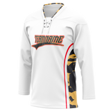 Custom Team Design White & Gray Colors Design Sports Hockey Jersey HK00VGK010203