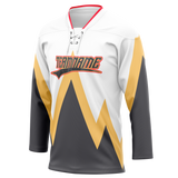 Custom Team Design White & Gray Colors Design Sports Hockey Jersey HK00SB050203